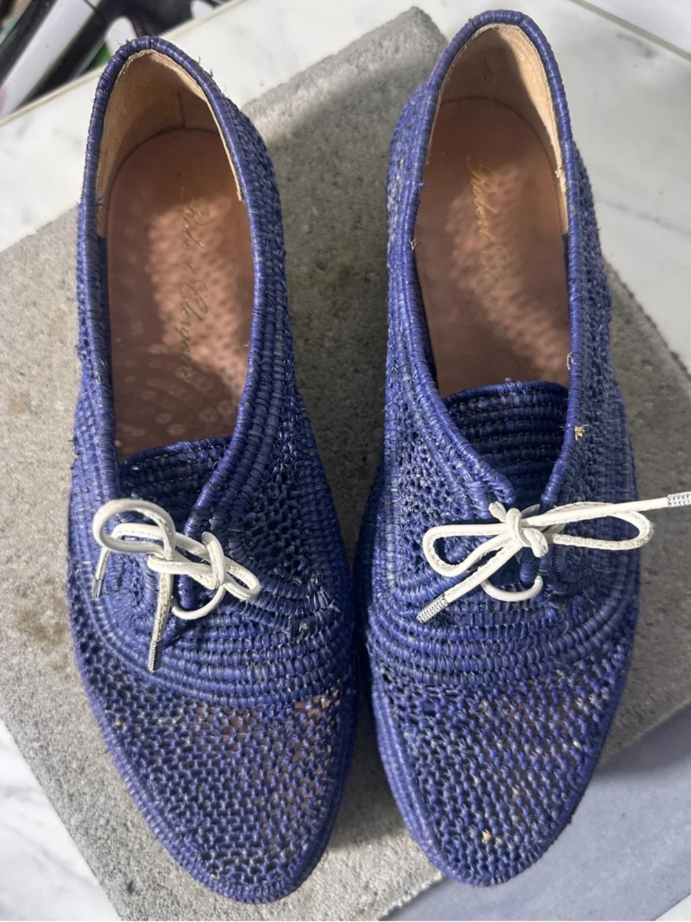 Robert Clergerie navy woven